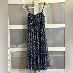 J for Justify Navy Lavender Floral Maxi